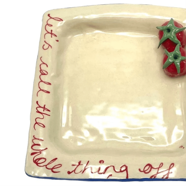 Let's Call The Whole Thing Off Trinket Tray