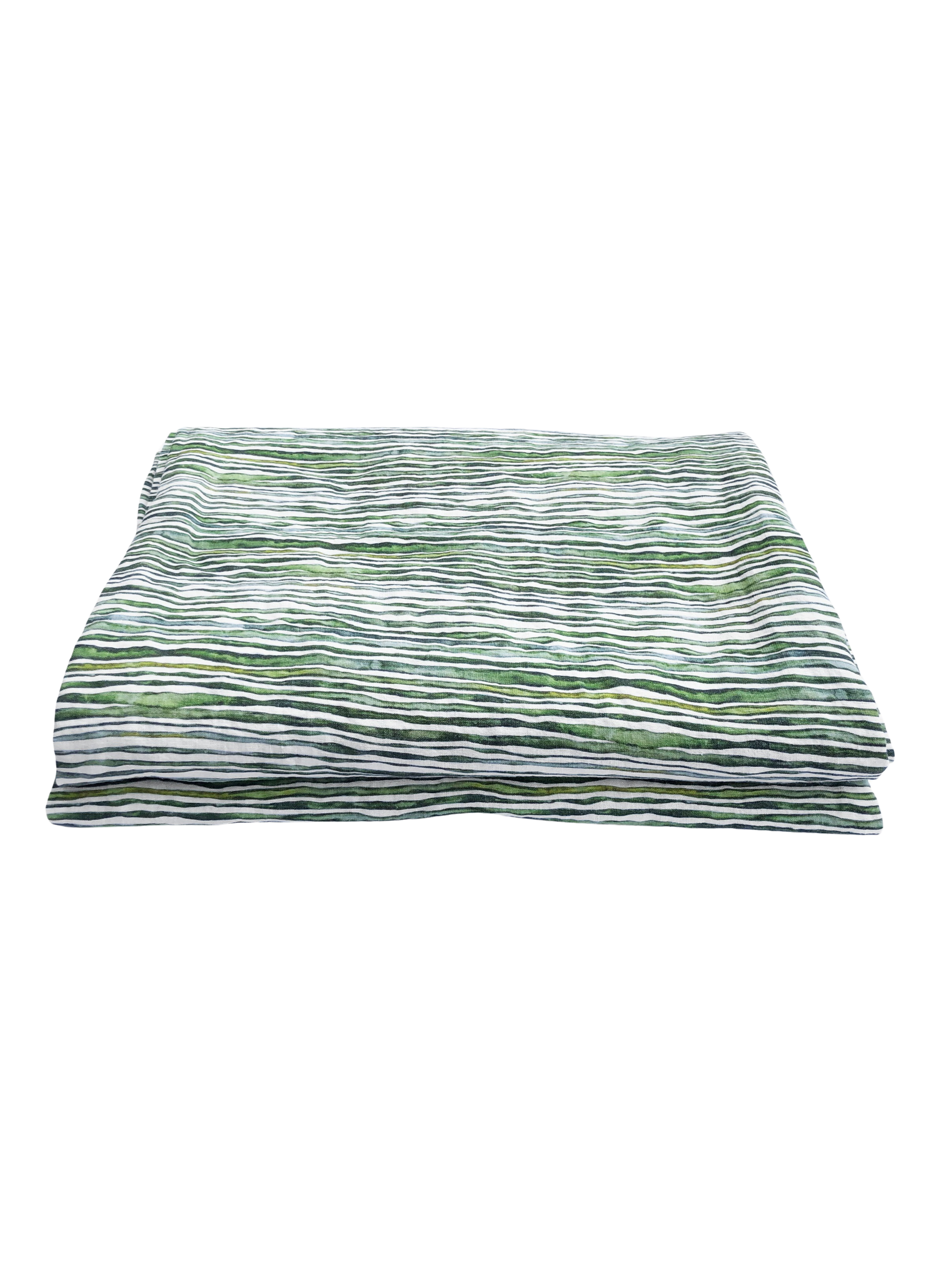 Green Stem Linen Tablecloth