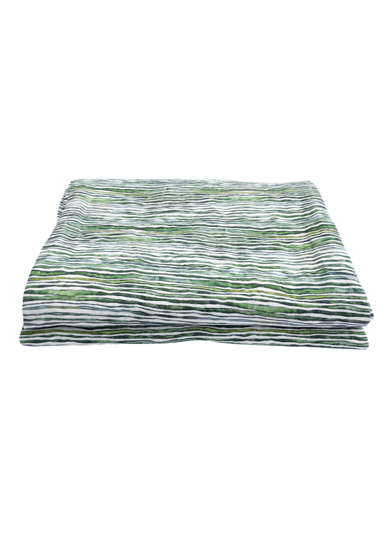 Green Stem Linen Tablecloth