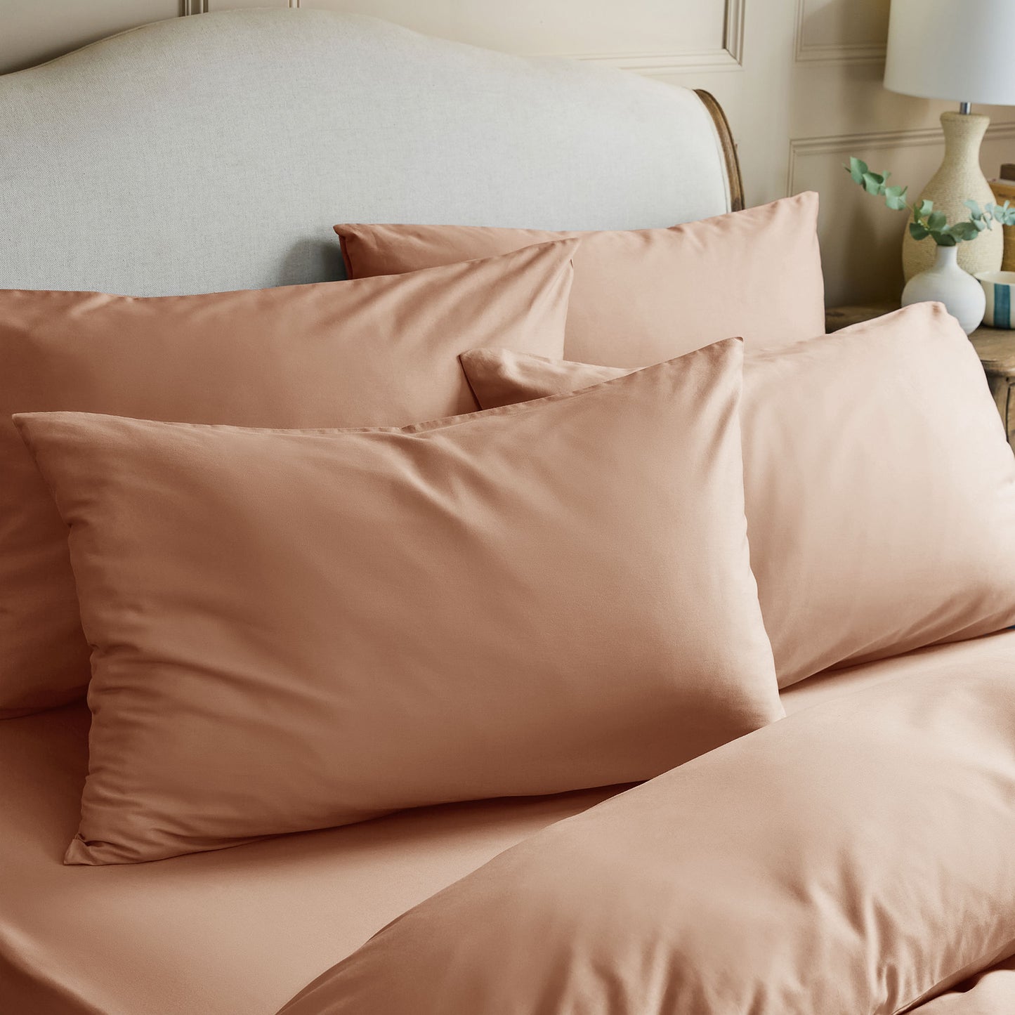 Luxury Organic Cotton Clay Pink Perfect Fitted Sheet