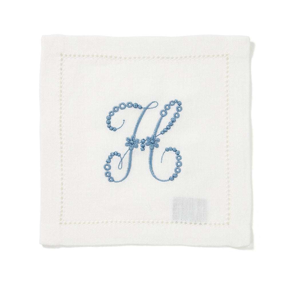 MF: Personalised Hemstitch Cocktail Napkin