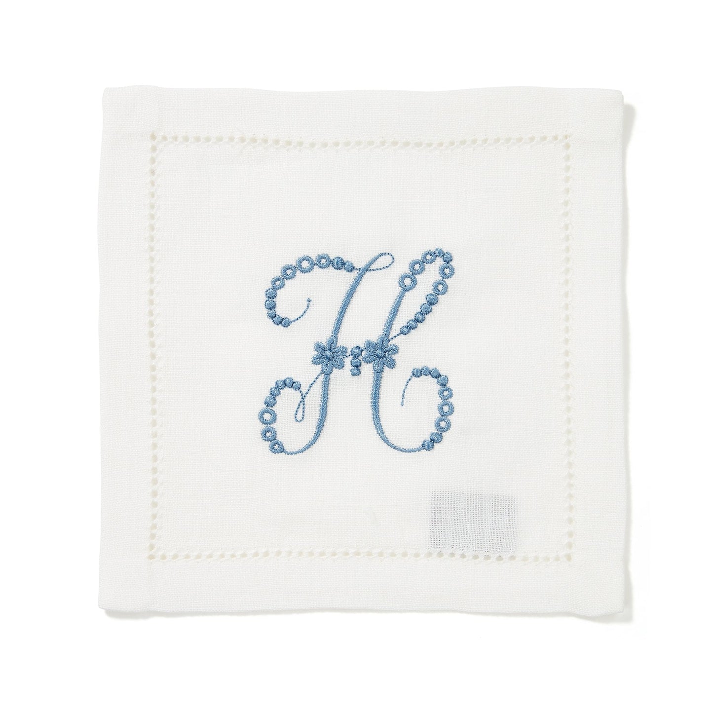 MF: Personalised Hemstitch Cocktail Napkin