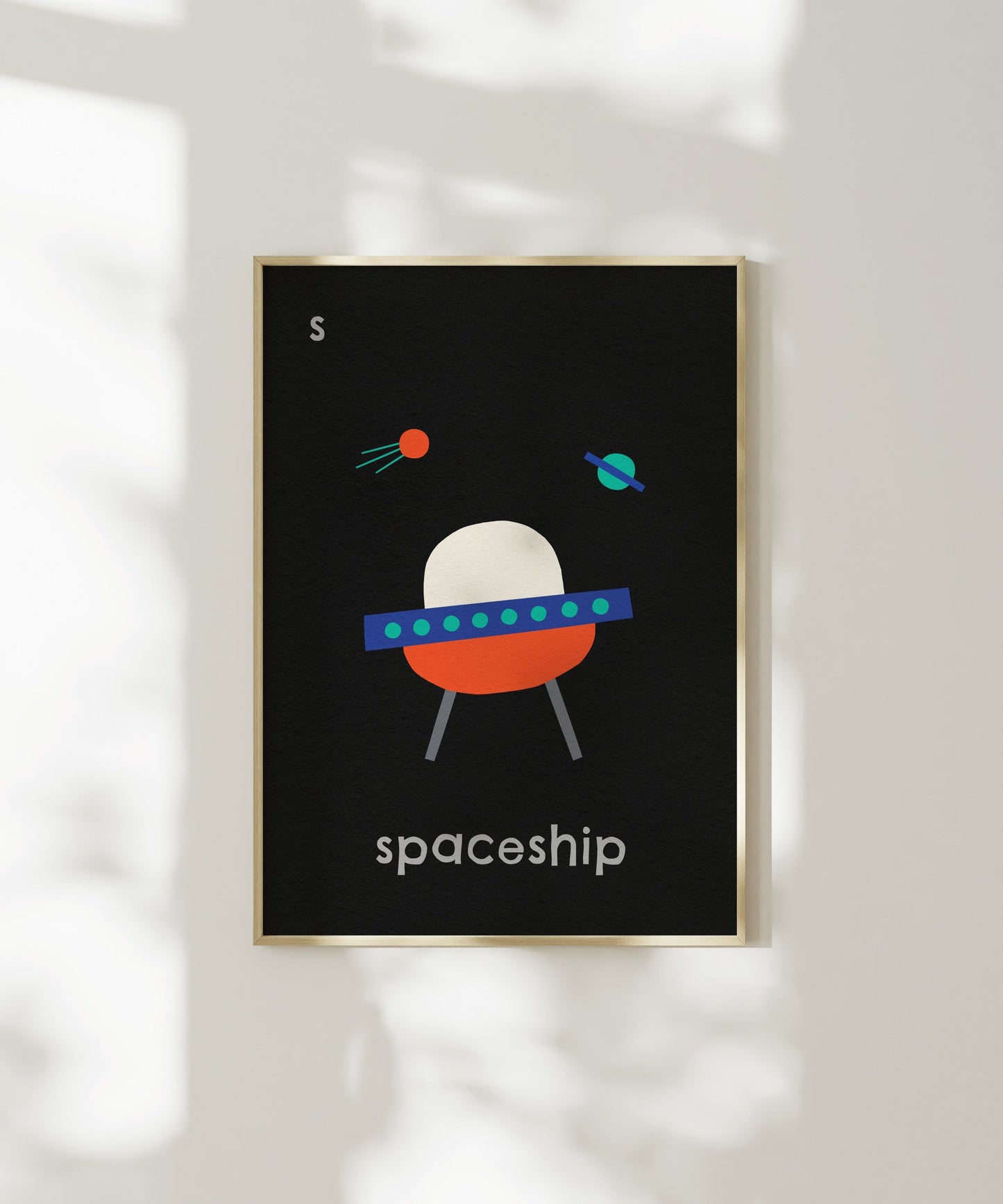 S for Spaceship Art Print