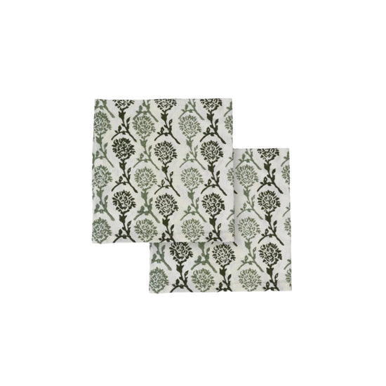 Nikhar Linen Table Napkins - Set of 2 Sage Green