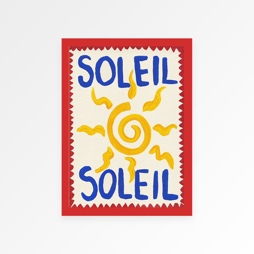 Soleil Hand Painted Print