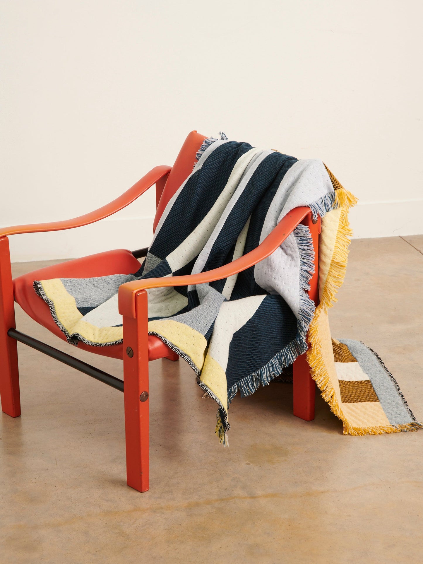 Dash Blanket Teal + Yellow