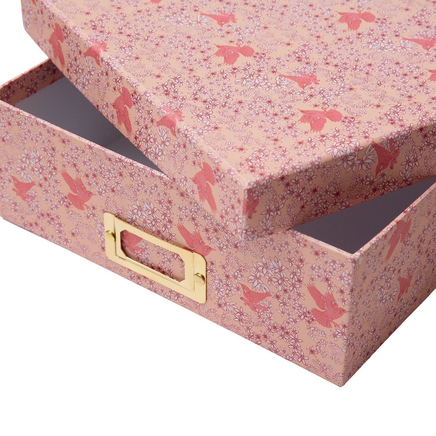 Corali Sand Pink Lidded Portfolio Box