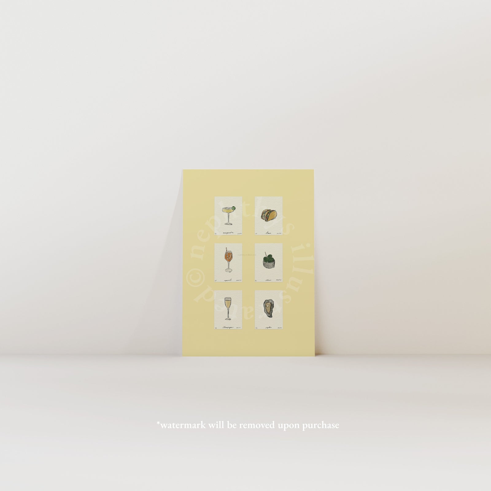 Sips & Snacks Set Print