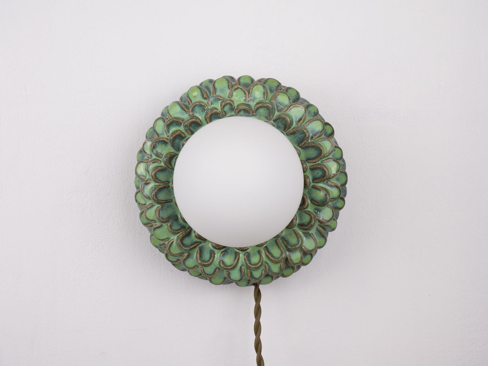 'Petal' Wall Light - Green Ombre