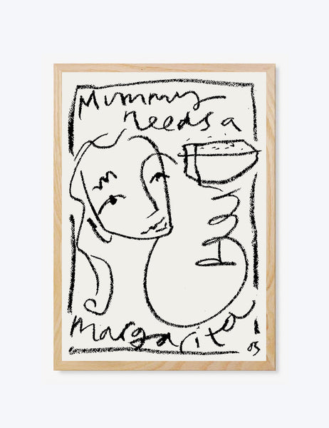 Mummy Needs A Margarita Print