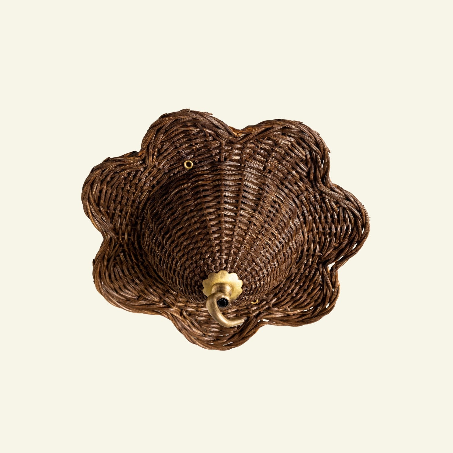 Mandala Rattan Ceiling Rose, Teak