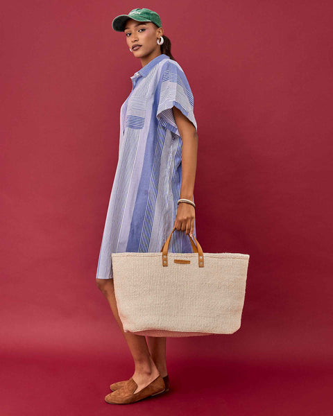 ARDHI: Neutral and Natural Sisal Shopper