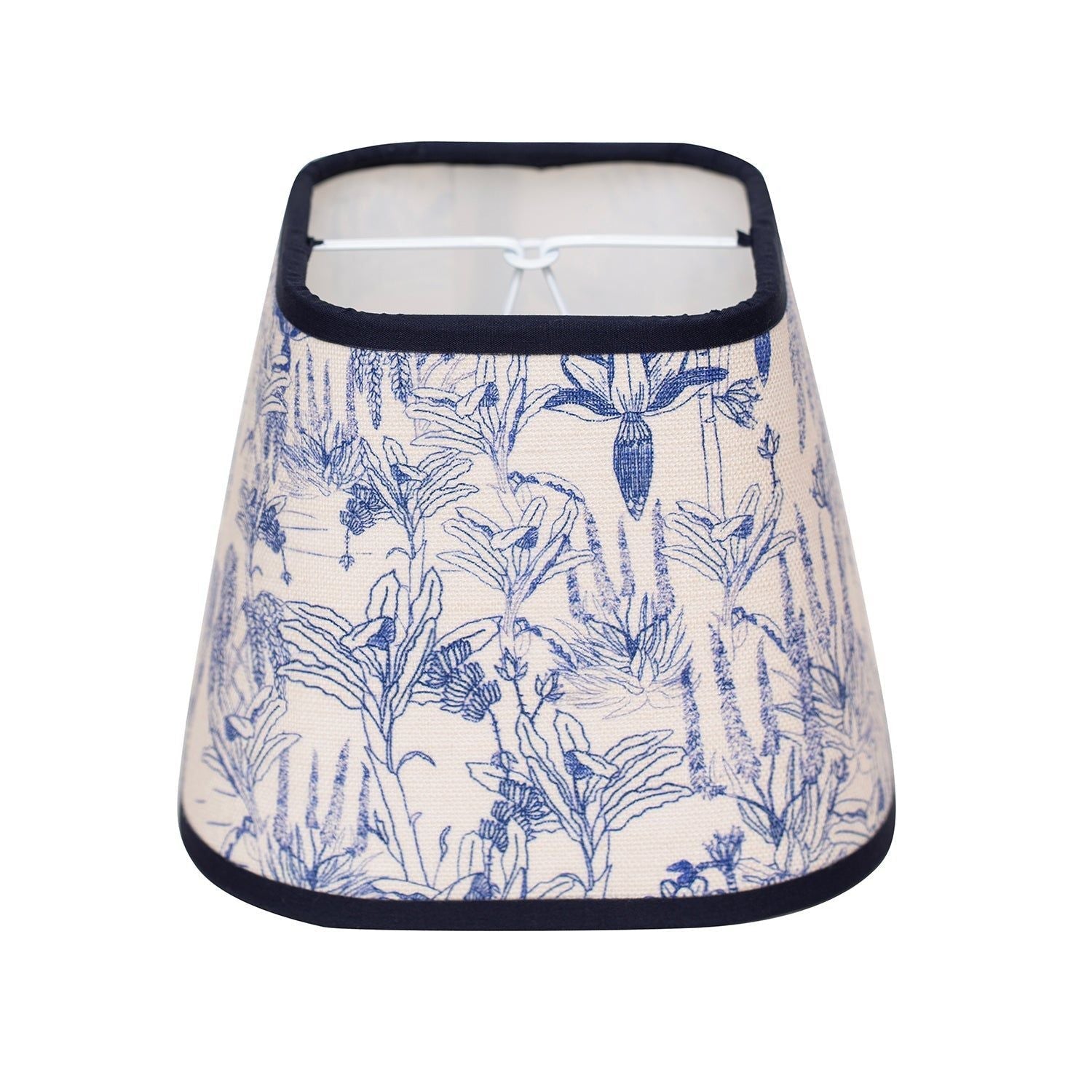 Tropicalia | Porcelain Blue 6" Oblong Candle Clip Lampshade
