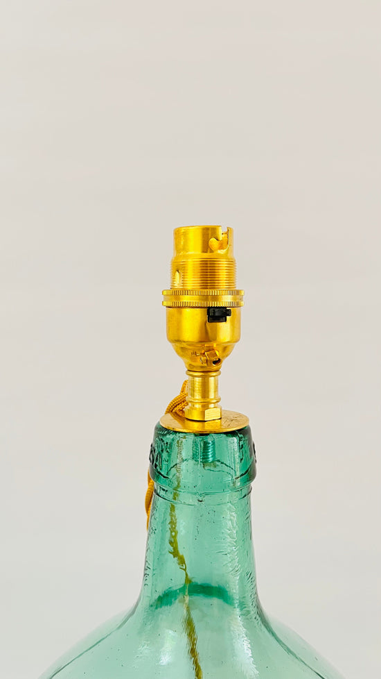 Antique French Demijohn Bottle Lamp