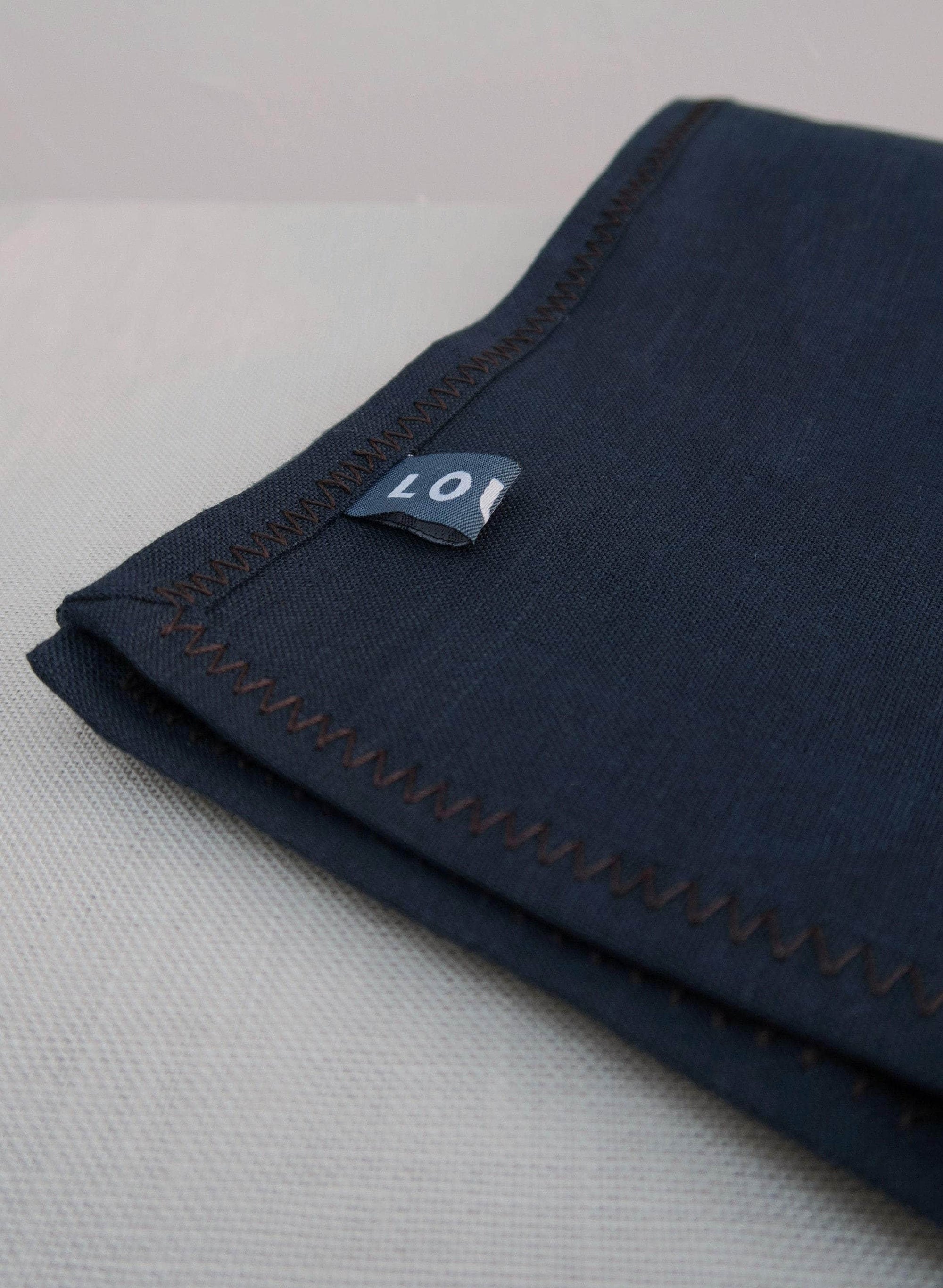 Irish Linen Napkin - Navy