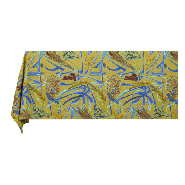 Panarea Rectangular Printed Linen Tablecloth