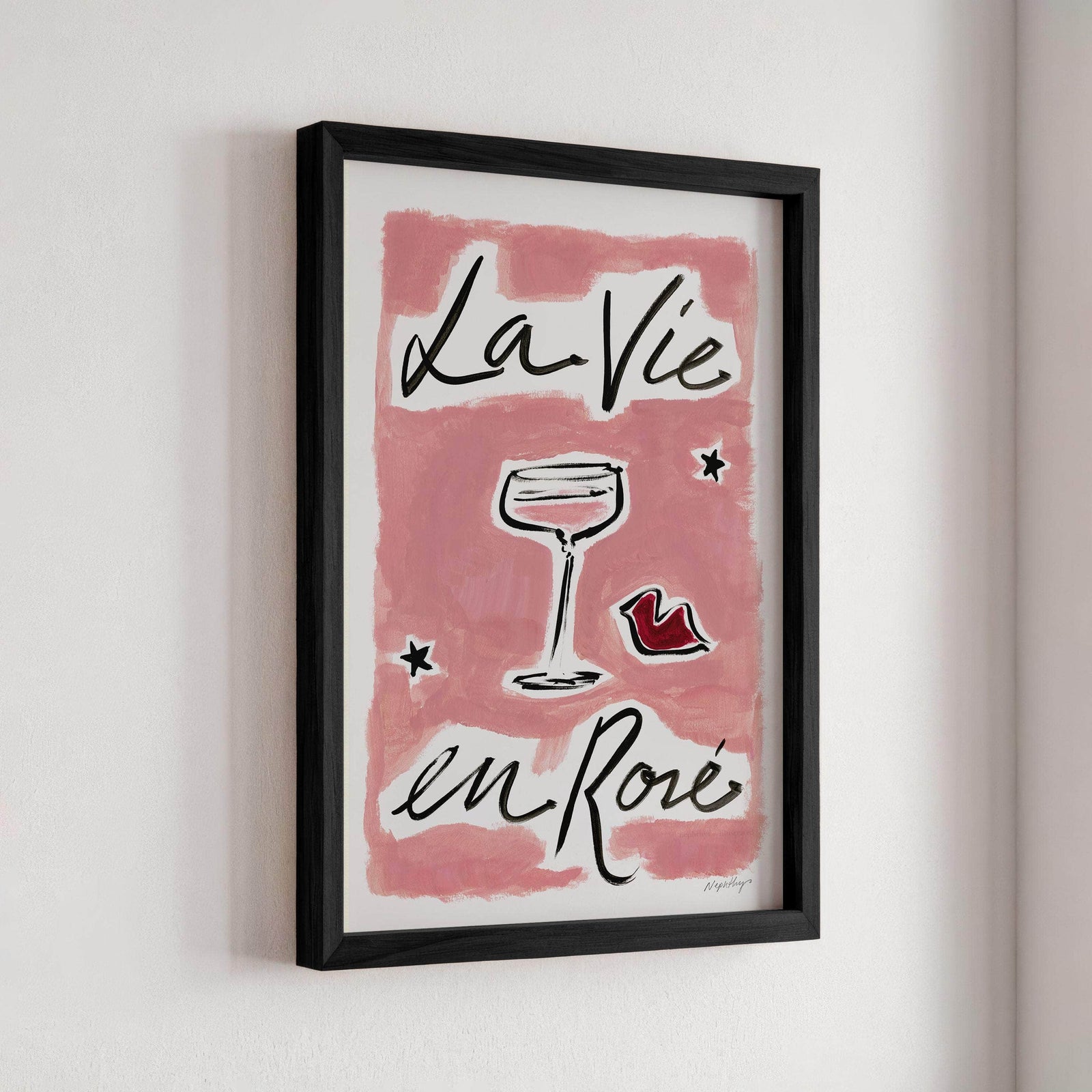 La Vie En Rosé Print