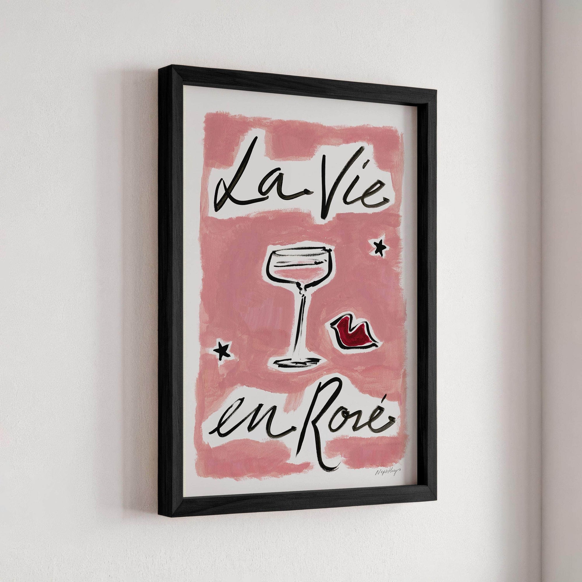 La Vie En Rosé Print