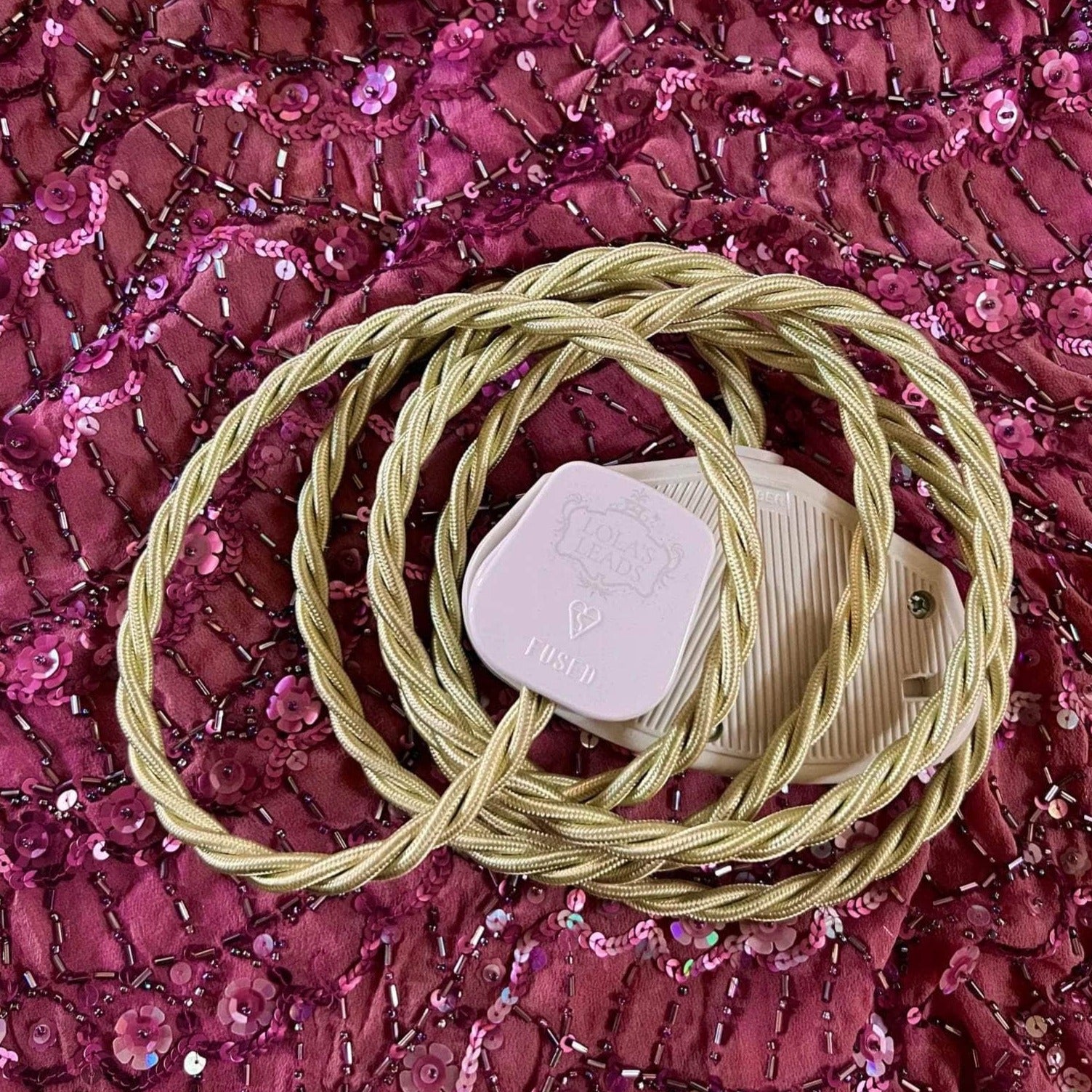 Fabric Extension Cable in Pistachio