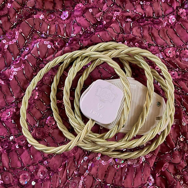 Fabric Extension Cable in Pistachio