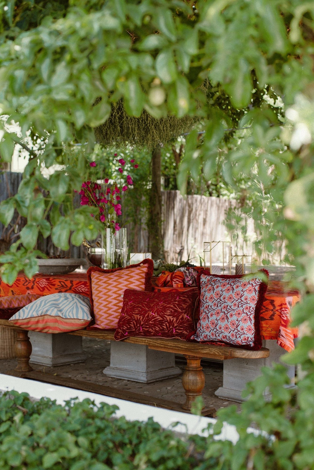 Cushion Rosita Orange & Pink