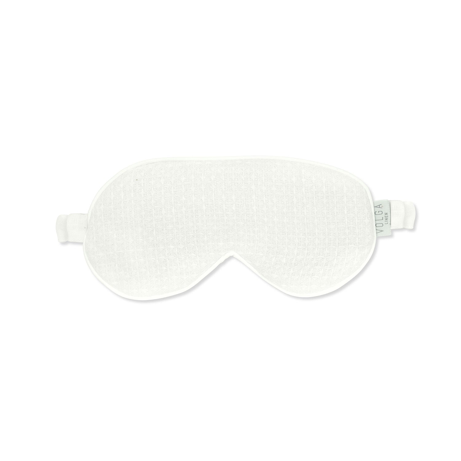 Eye Mask in Ivory White Waffle