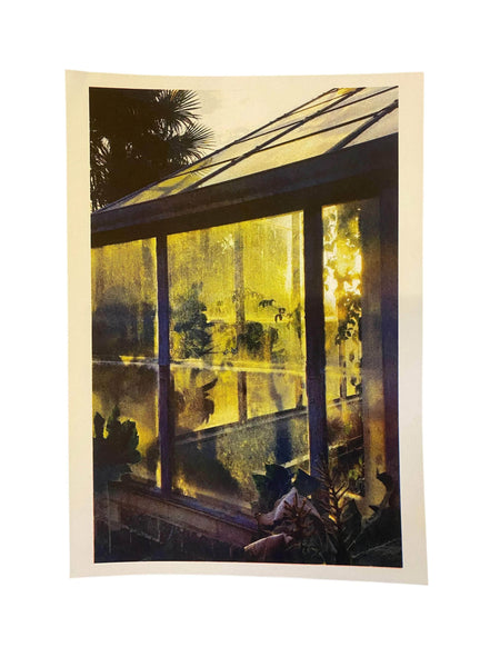 Glasshouse at Sunset A4 Risograph
