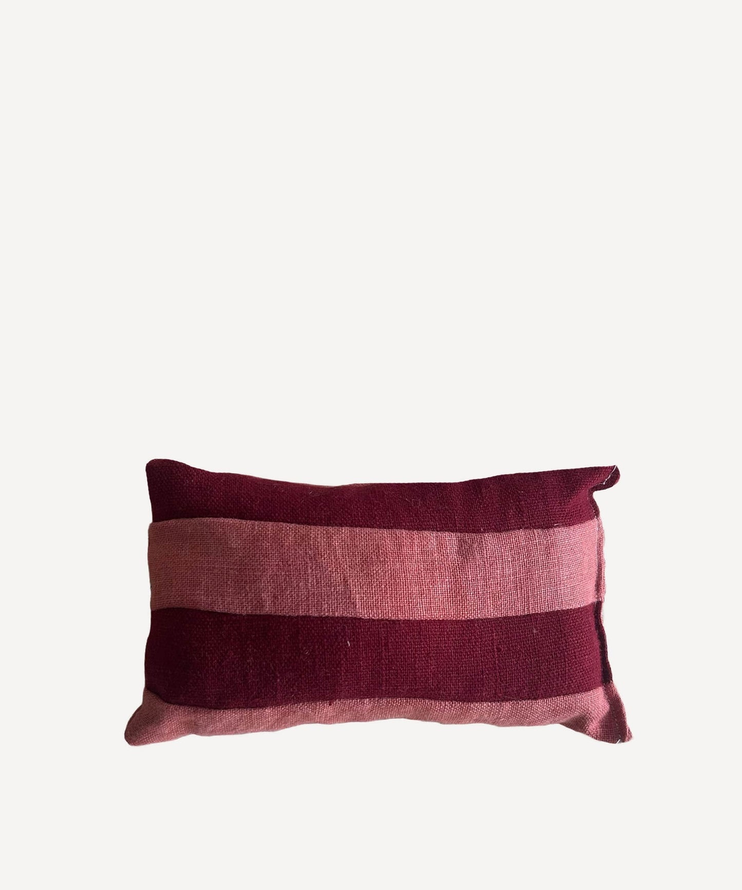 Cranberry Stripe Lavender Pillow