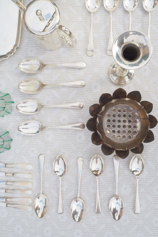 Silver Plate Lotus Flower Vase