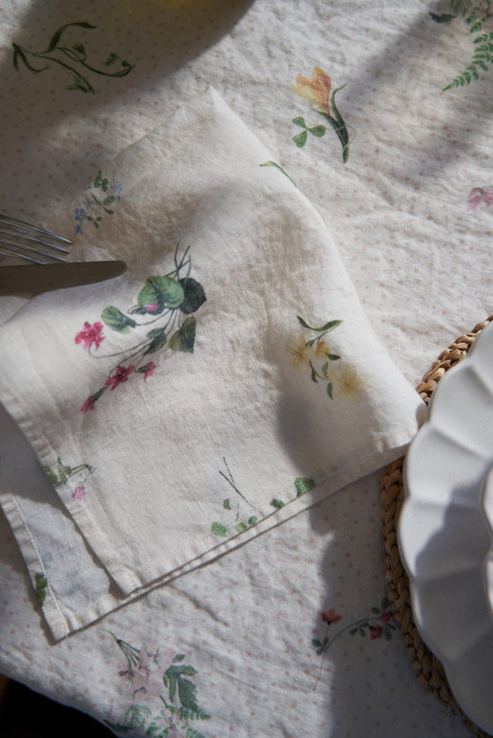 Signs of Spring Linen Napkin