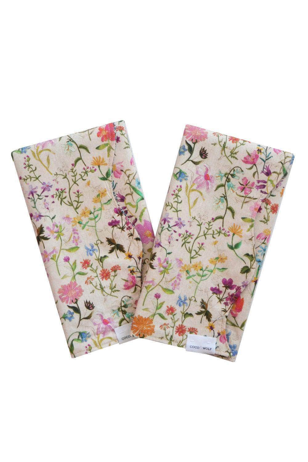 Reversible Wavy Napkin Set Made With Liberty Fabric Linen Garden
