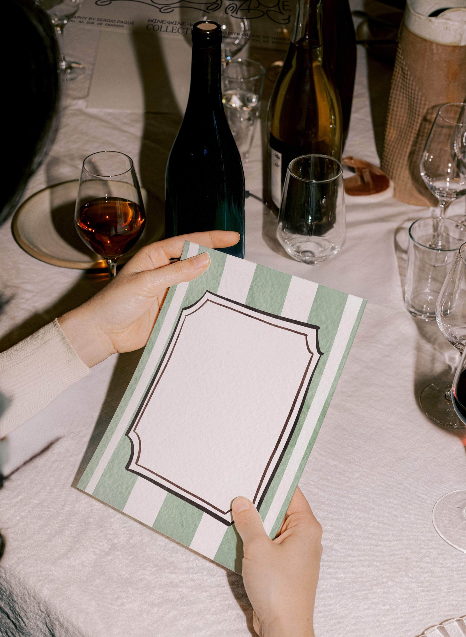 Pistachio Menu - Set of 10