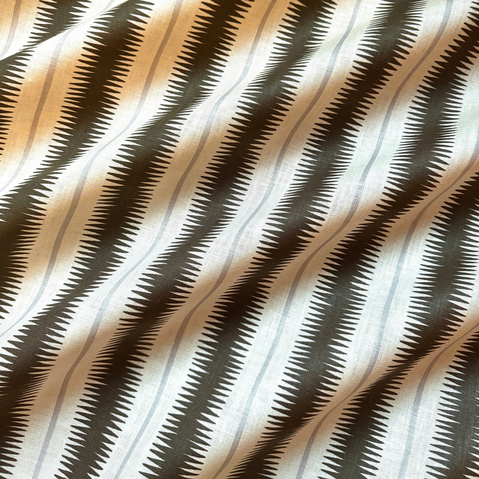 Squiggle Fabric - Espresso