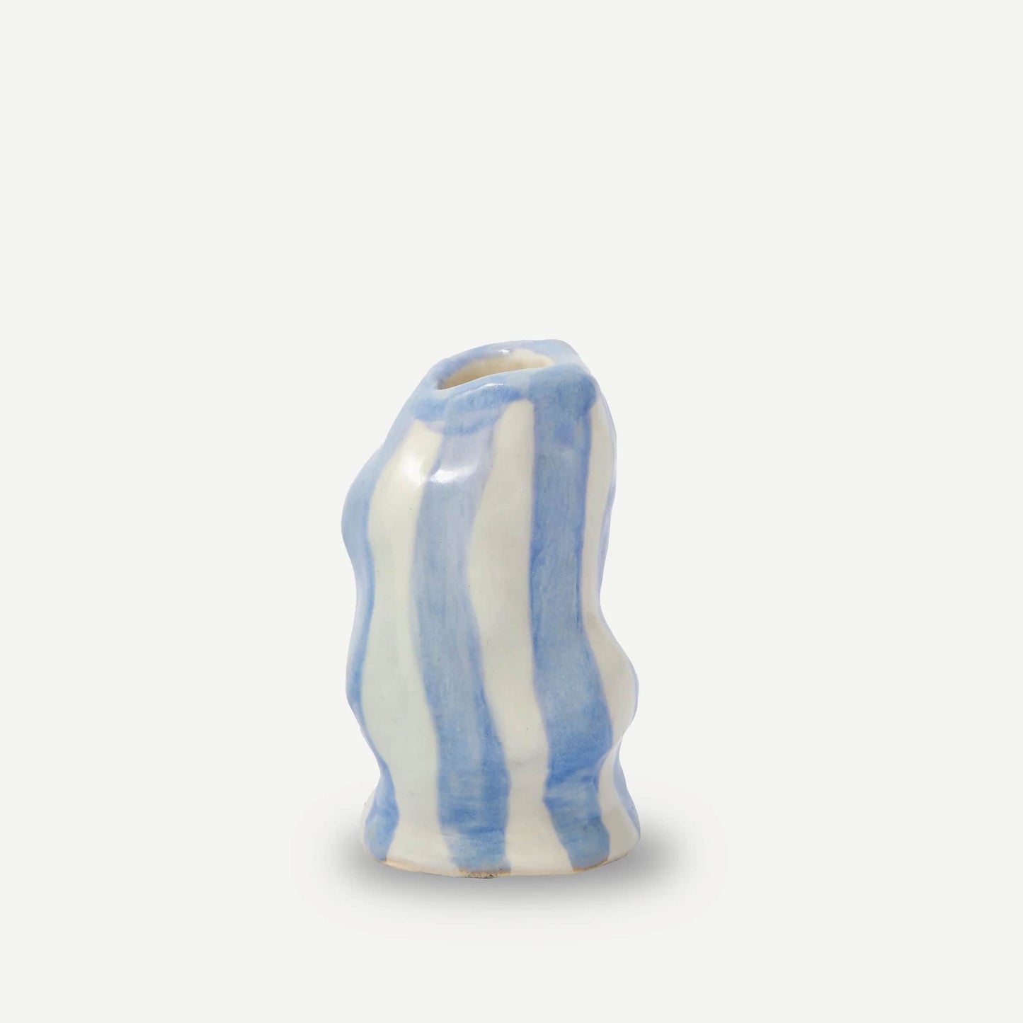 Light Lavender Candy Stripe Candle Holder