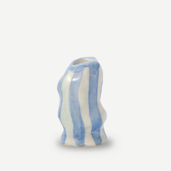 Light Lavender Candy Stripe Candle Holder