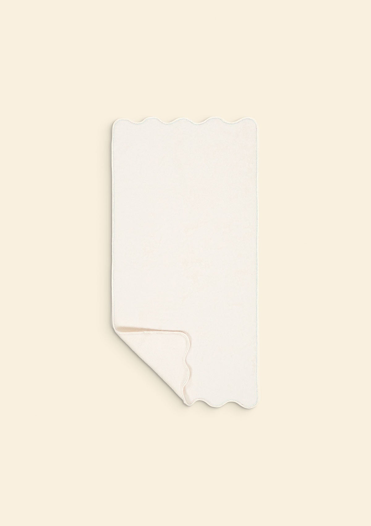 Ivory Cotton Wavy Hand Towel