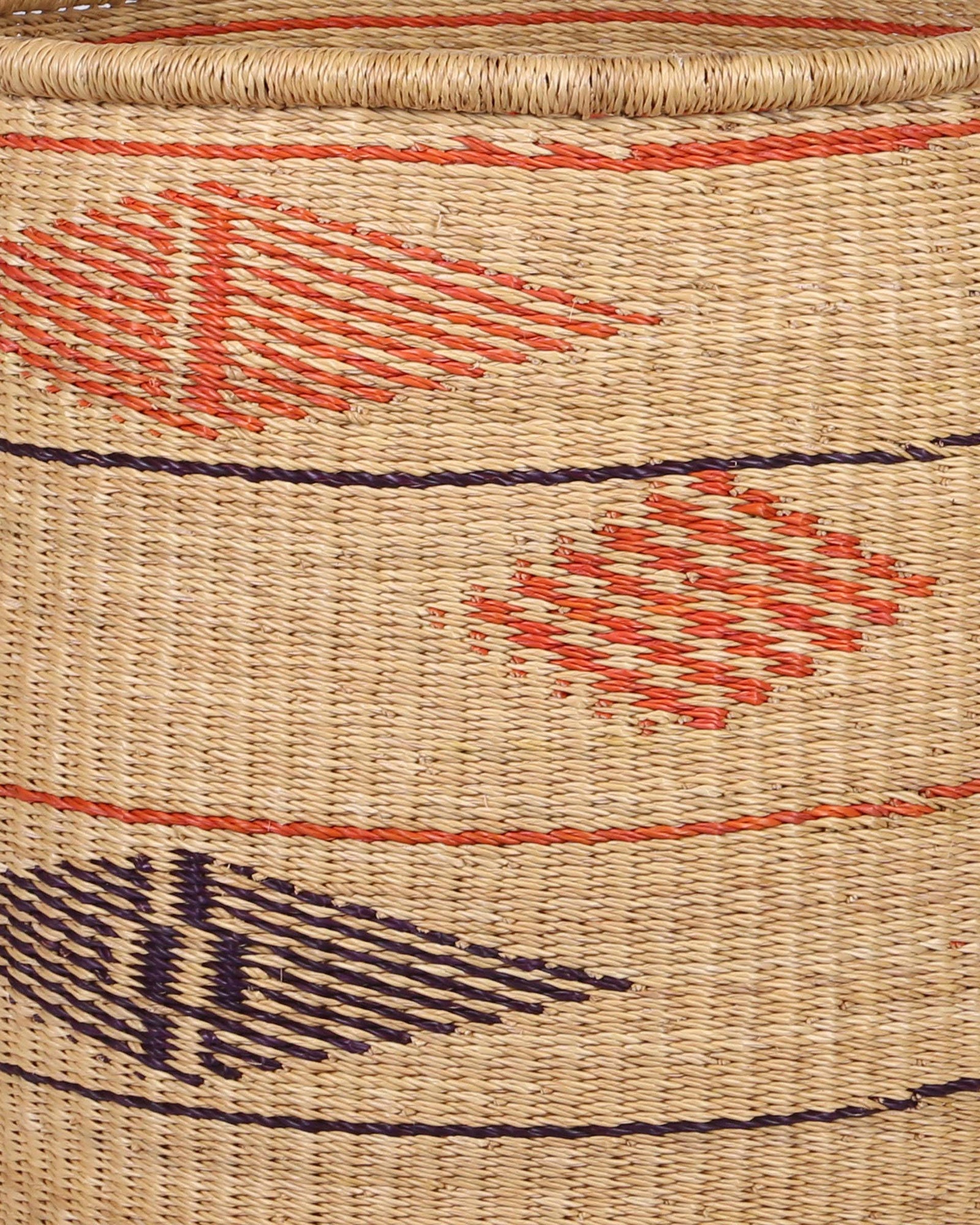 PAPINA: Orange, Black and Natural Log or Laundry Basket