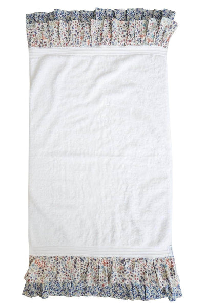 Ruffle Edge Towel made with Liberty Fabric DONNA LEIGH & WILTSHIRE BUD