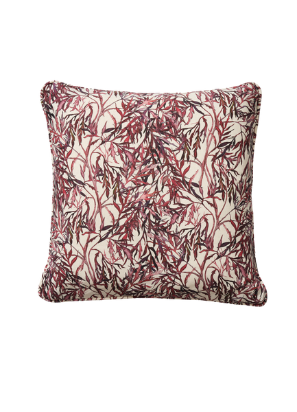 Square Elderflower Cushion with Piping