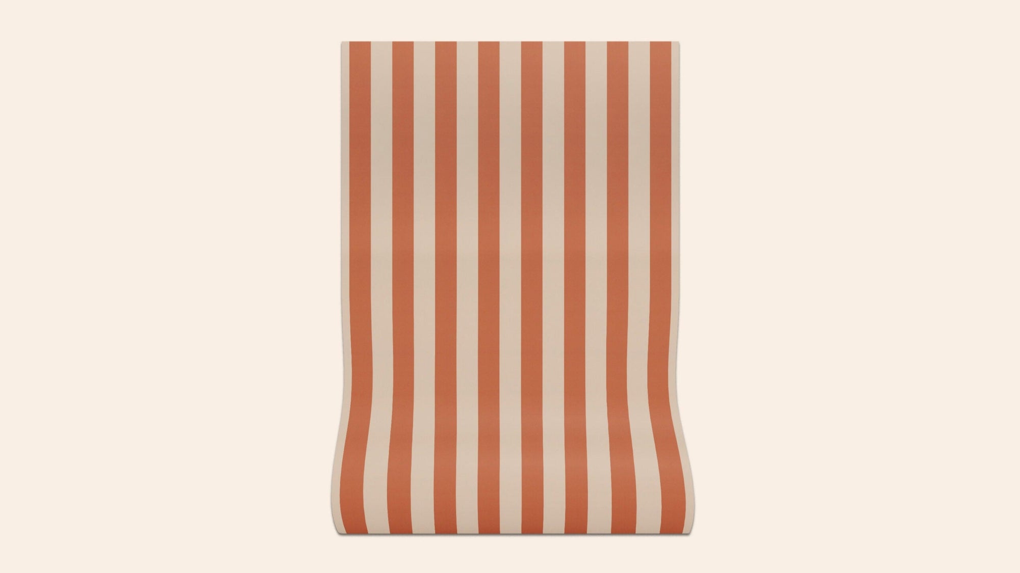 Sonia Stripe Wallpaper, Ginger, Roll-