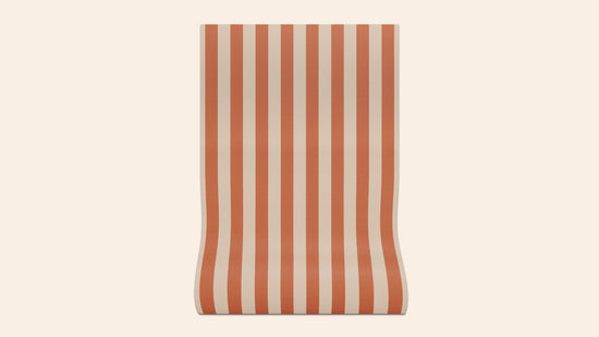 Sonia Stripe Wallpaper, Ginger, Roll