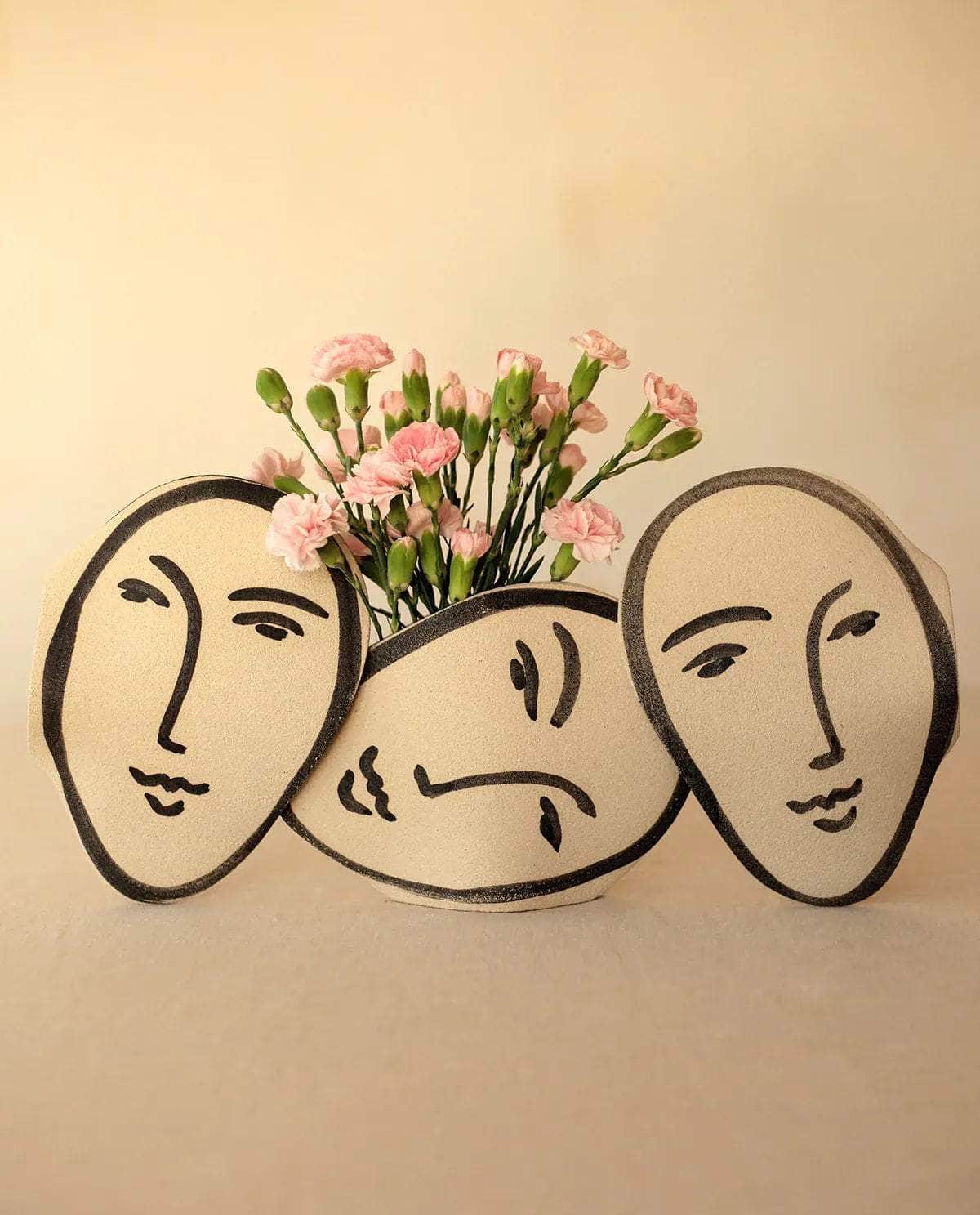 ‘Matisse Face’ Ceramic Vase