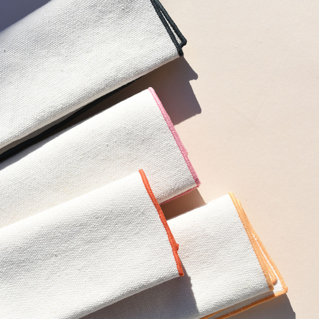 Rainbow Burlap Napkins | Set of 4