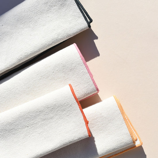 Rainbow Burlap Napkins | Set of 4