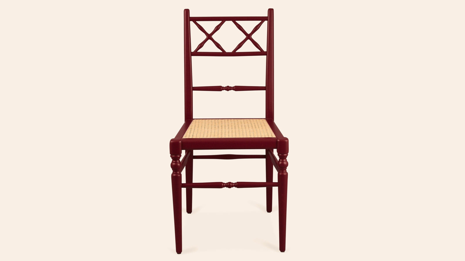 Pair of Chiara Dining Chairs, Pomegranate