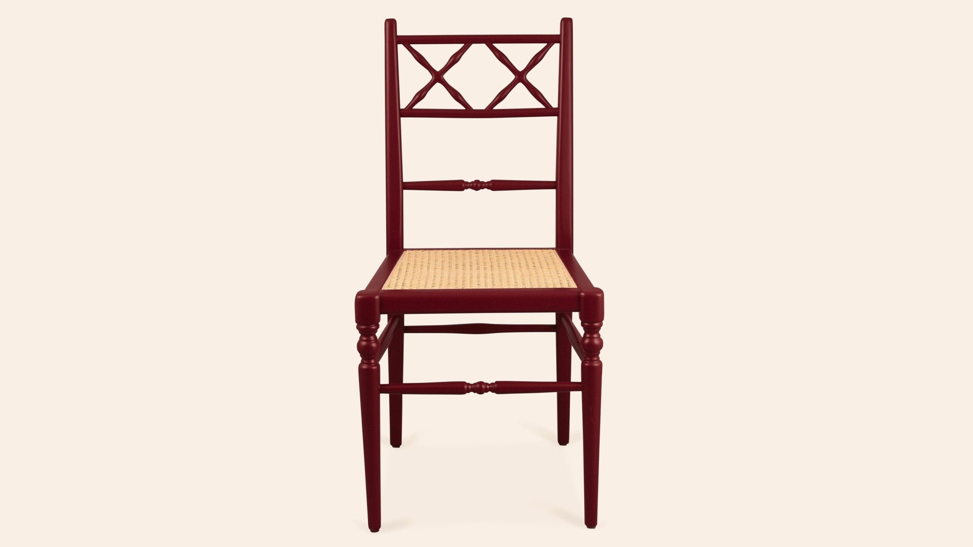 Pair of Chiara Dining Chairs, Pomegranate