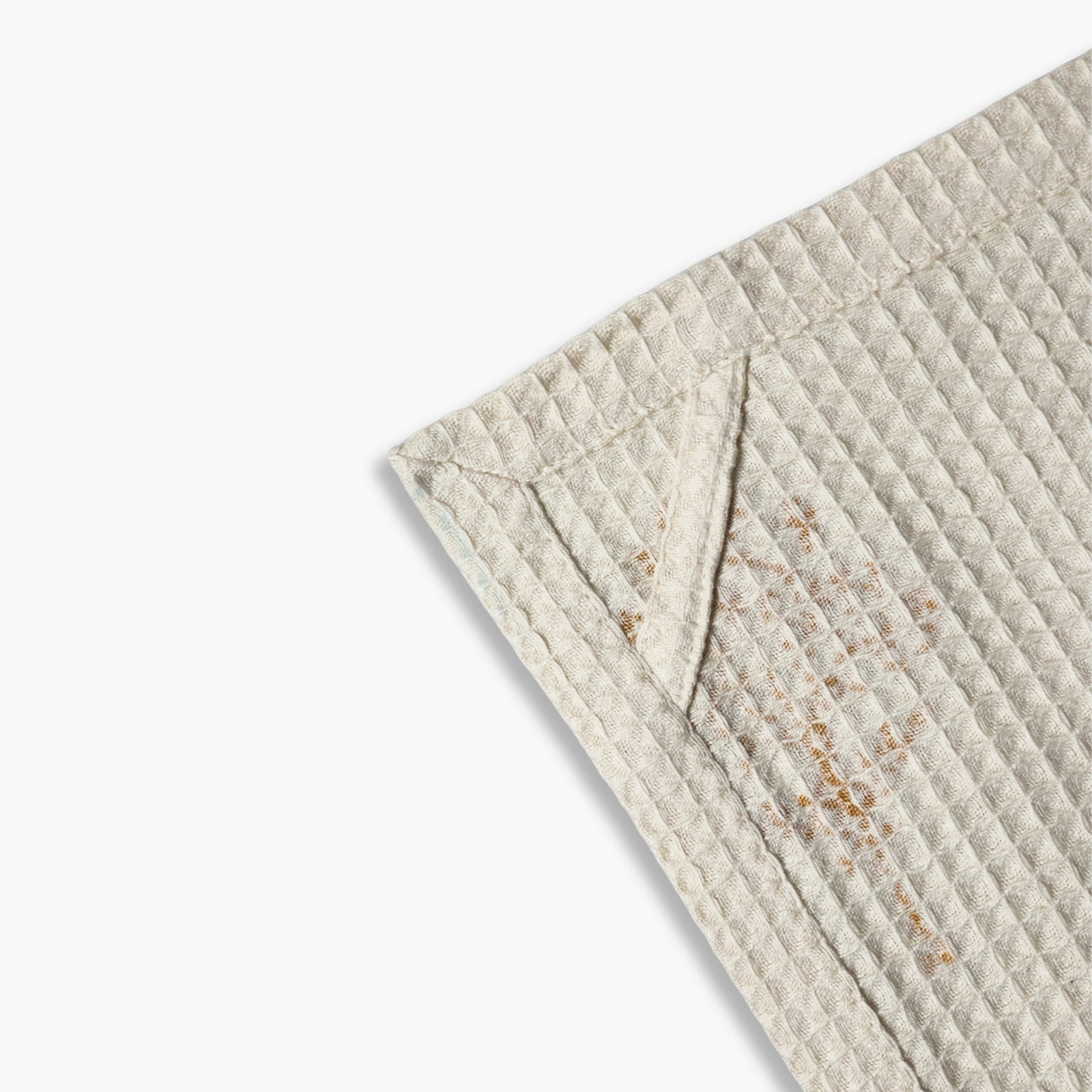 Harmony Cotton Waffle Kitchen Towels - Tawny Orange