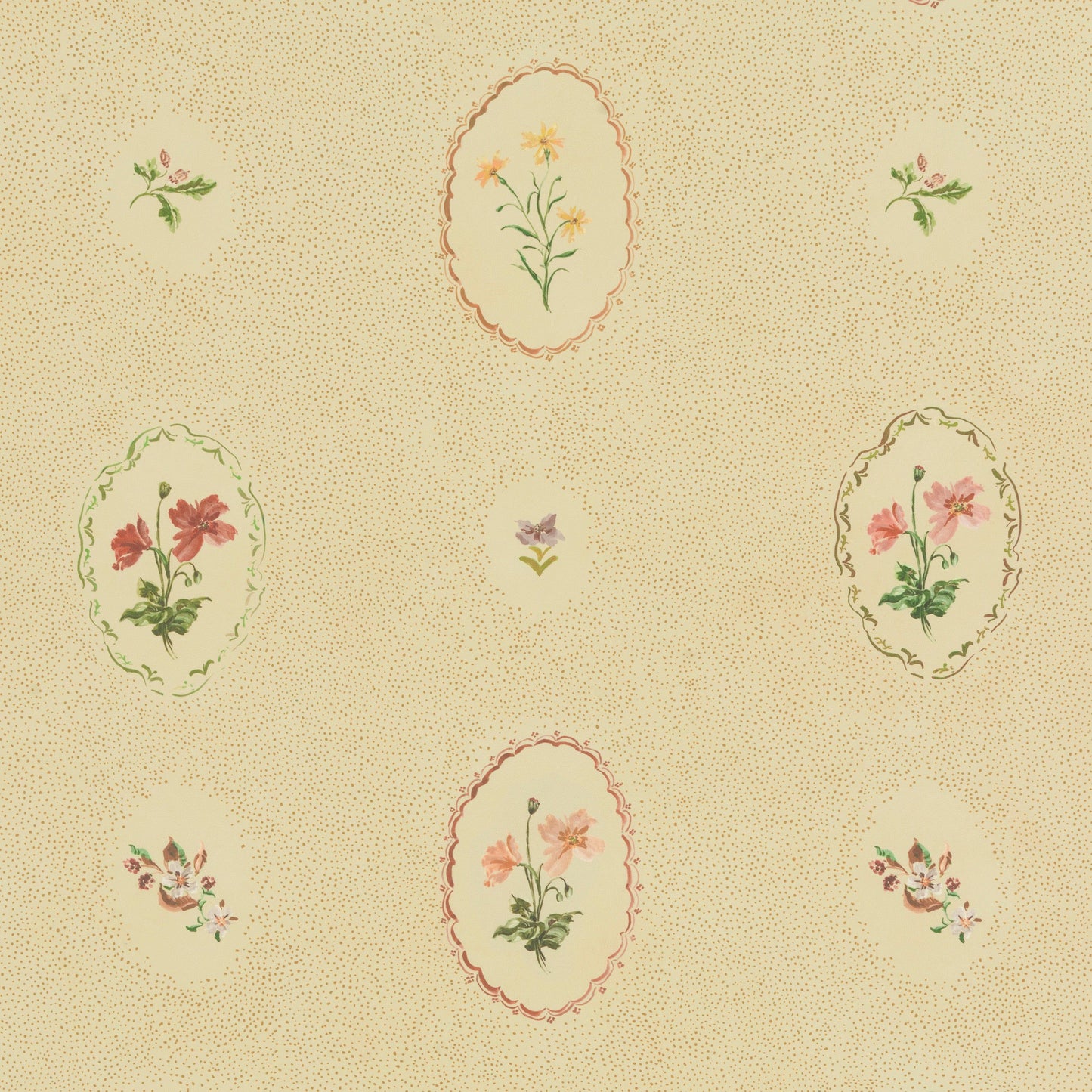 Bibury Sprig - Tea (Wallpaper)