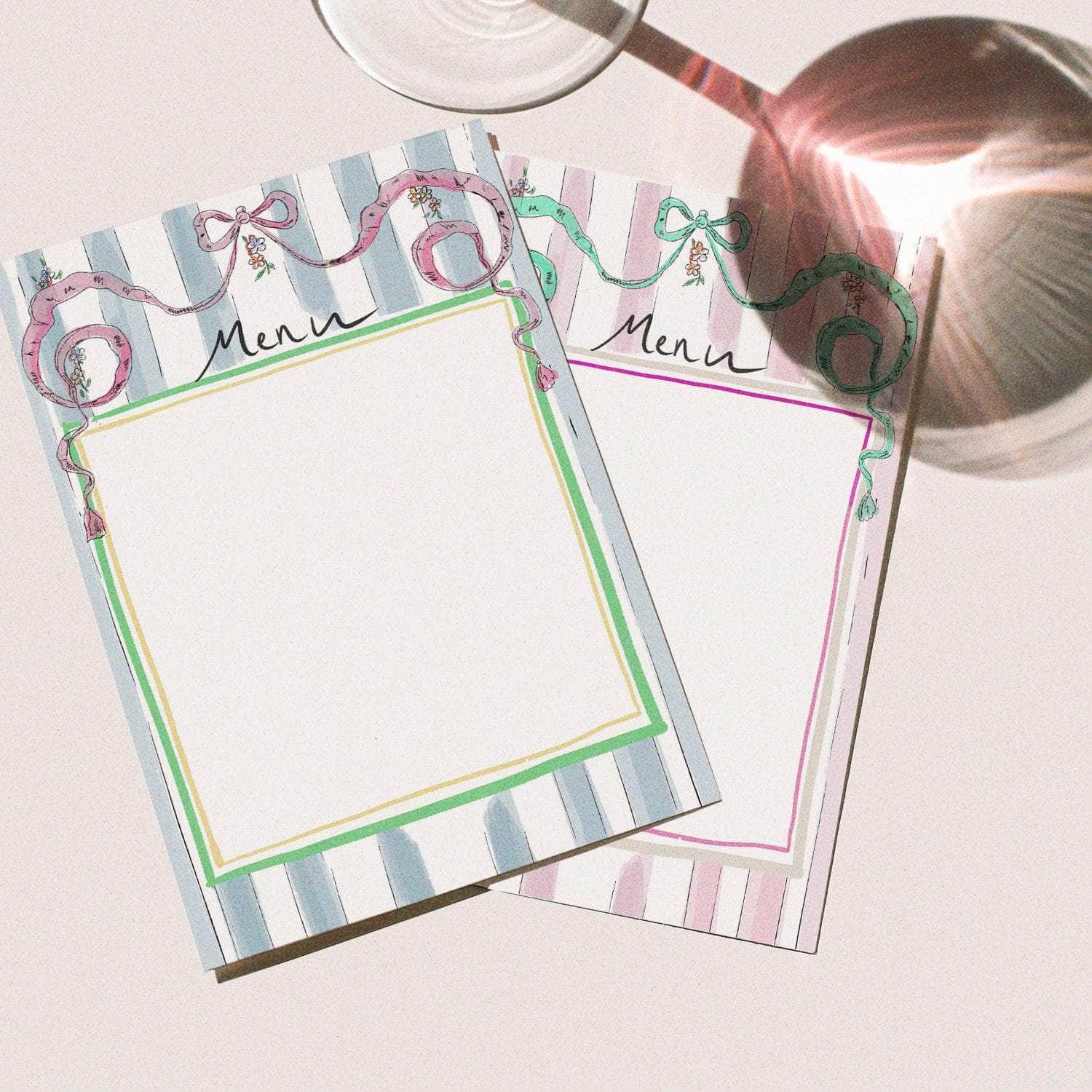 Romeo Menu - Set of 10