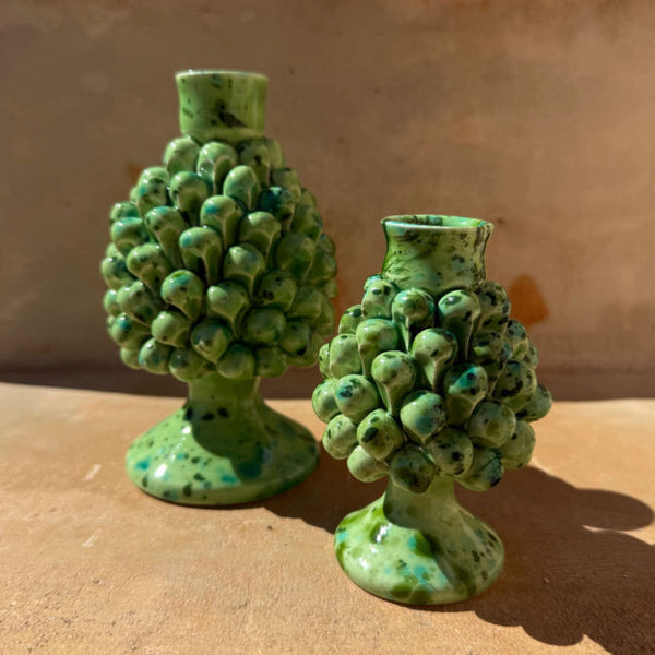 Pigna Candlestick Aqua Blue - Medium